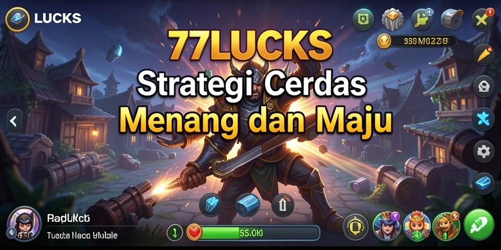 Tampilan gameplay menegangkan dalam 77LUCKS yang penuh strategi.