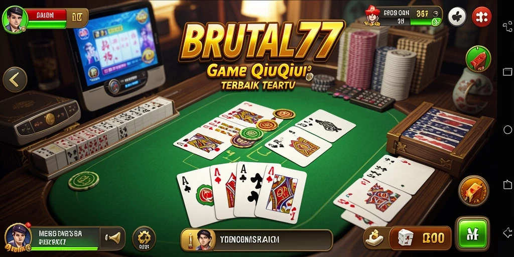 Screenshot gameplay QiuQiu BRUTAL77 yang seru dan menantang.