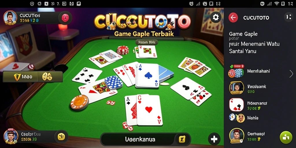 Tampilan gameplay seru CUCUTOTO dengan teman-teman.