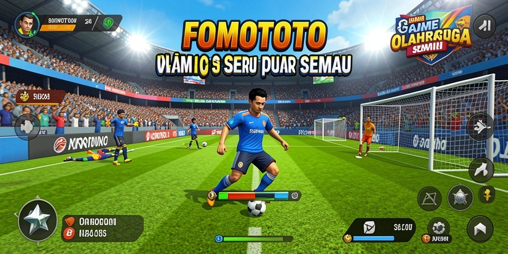 Tampilan gameplay FOMOTOTO yang seru dan mendebarkan di lapangan.