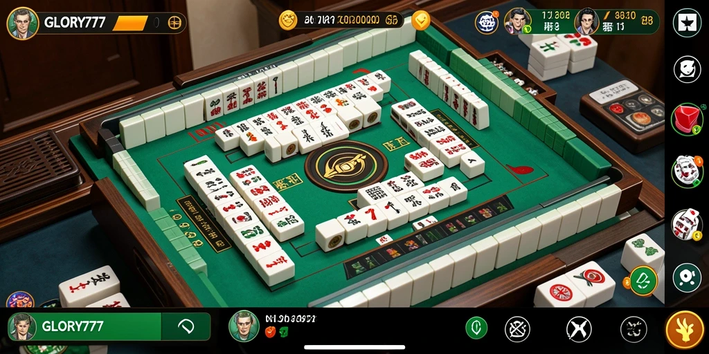 Tampilan gameplay seru dan menarik dari GLORY777 Mahjong.