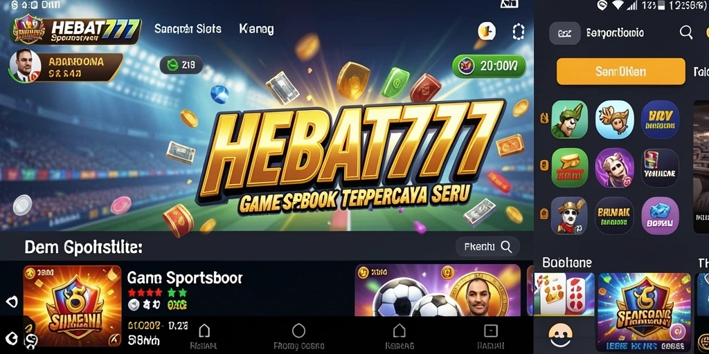 Tampilan menarik dari gameplay HEBAT777 dalam taruhan Sportsbook.