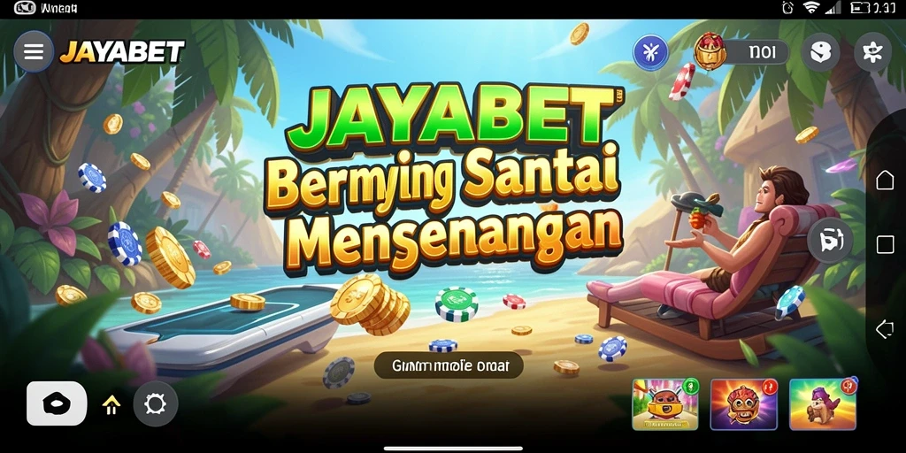 Tampilan gameplay JAYABET yang penuh warna dan menarik.