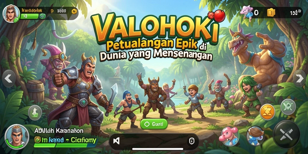 Tampilan gameplay VALOHOKI yang menarik dan penuh aksi petualangan.