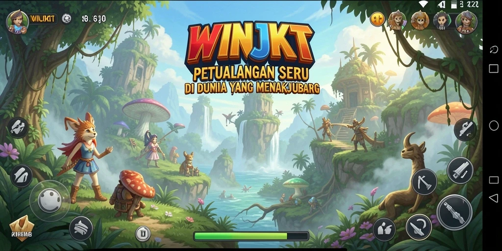 Screenshot gameplay WINJKT dengan petualangan yang mendebarkan.