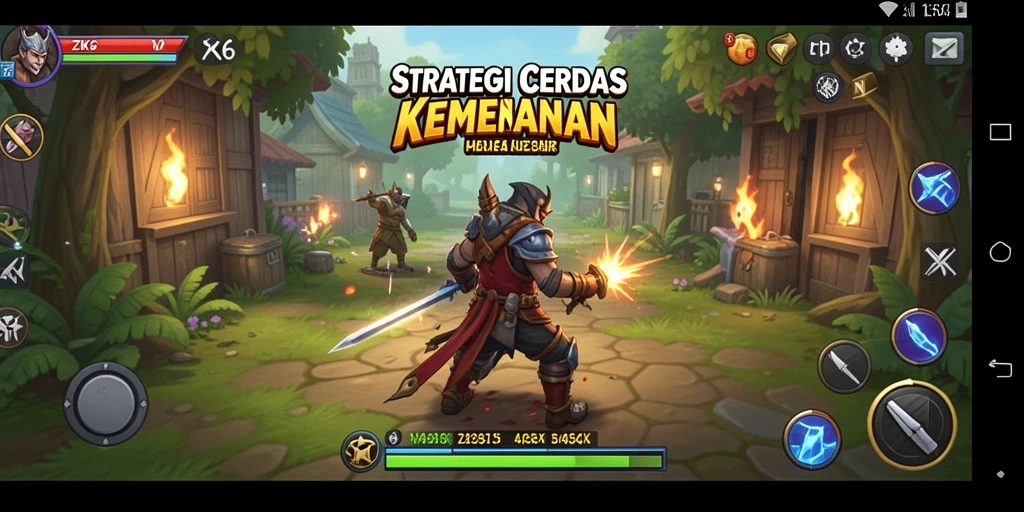 Tampilan gameplay ZK6 dengan pertempuran strategi yang menegangkan.